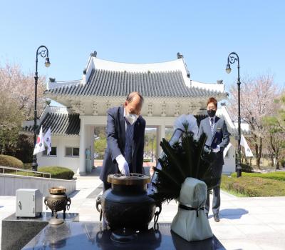 대한민국상이군경회 안성시지회 참배 이미지